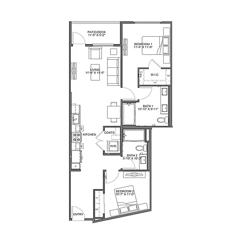 Floor plan Plan B1