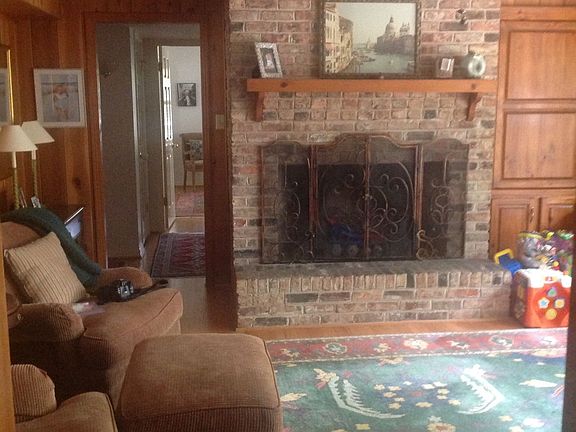 Den (wood burning fire place