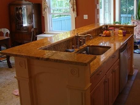 Granite kitchen with stainless steel appliances