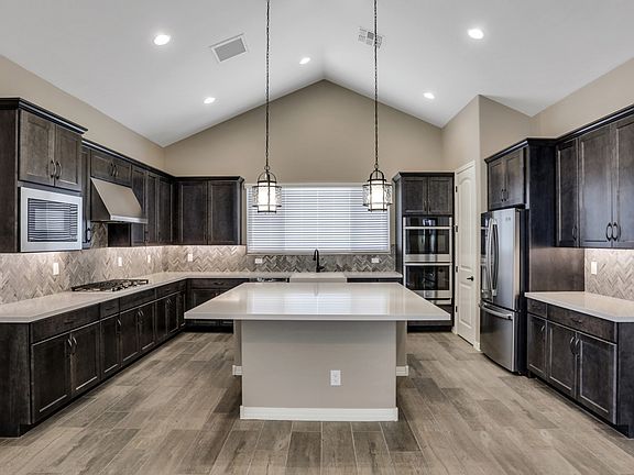 Striking kitchen with island