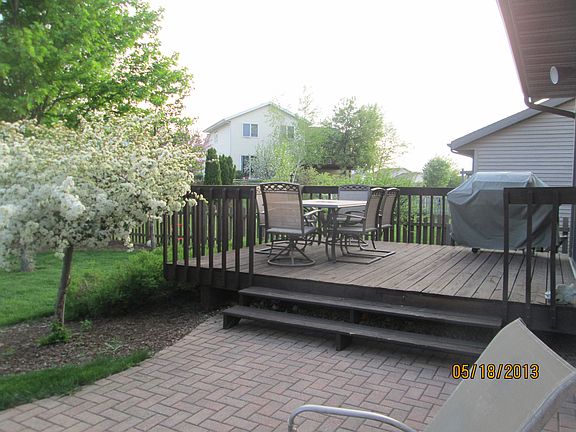 Brick patio and deck