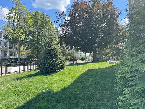 Large fenced green yard
