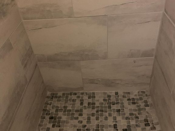 New tile shower
