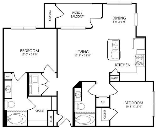 Floor plan B1