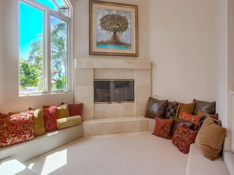 Fireplace nook adjacent Family Room
