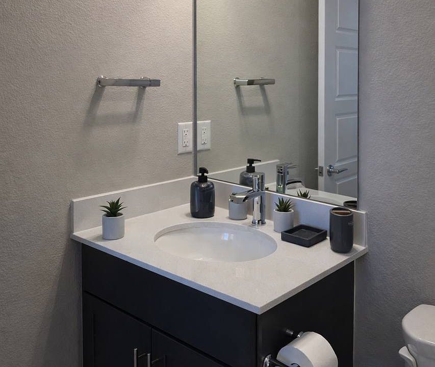 Shared bathroom with one more person.