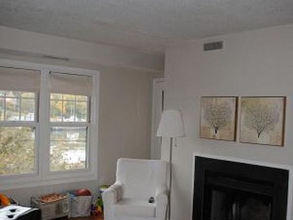 Living room with fireplace