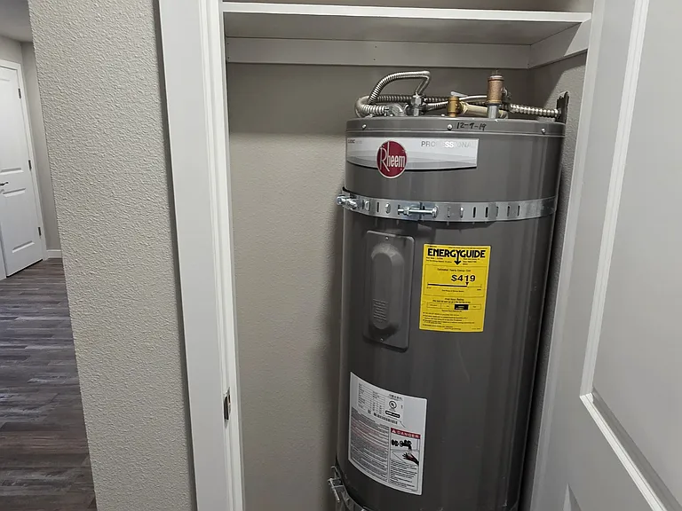Water heater closet / extra storage