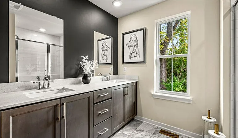 Master Bathroom, Staged Pic from Model home