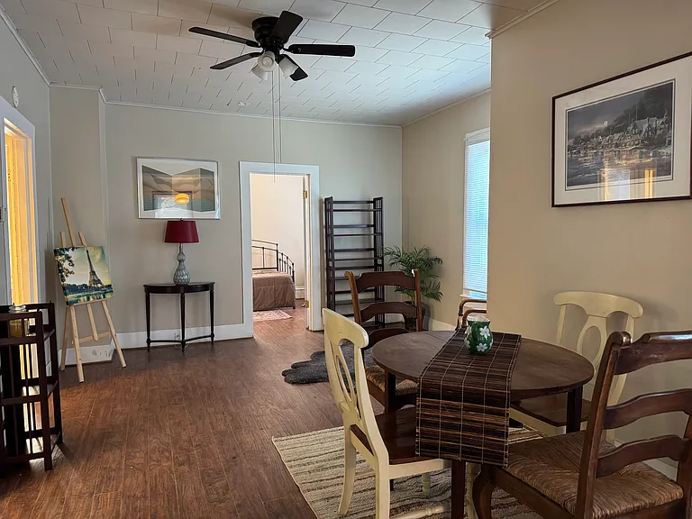 Furnished dining room