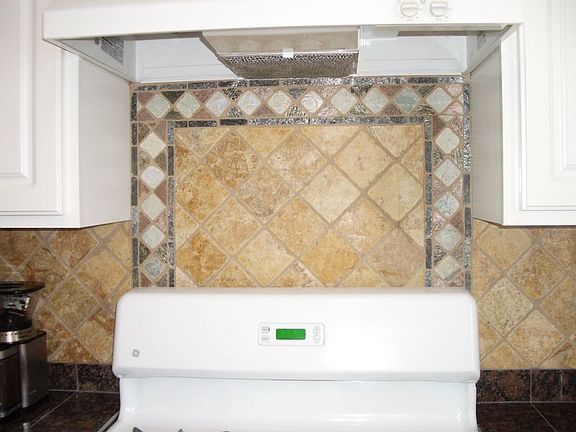 Designed backsplash