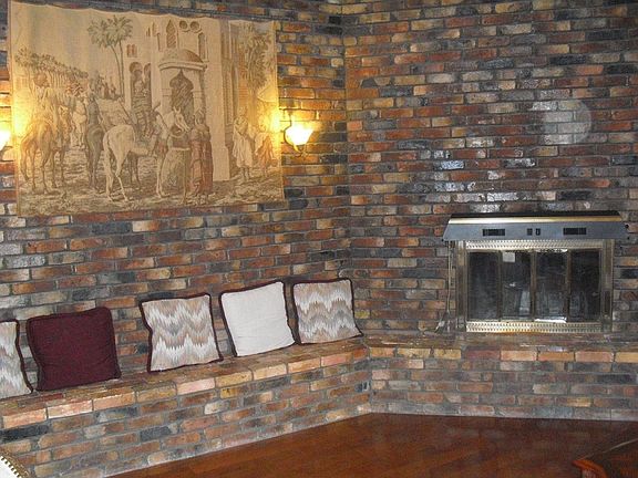 Living room fire place
