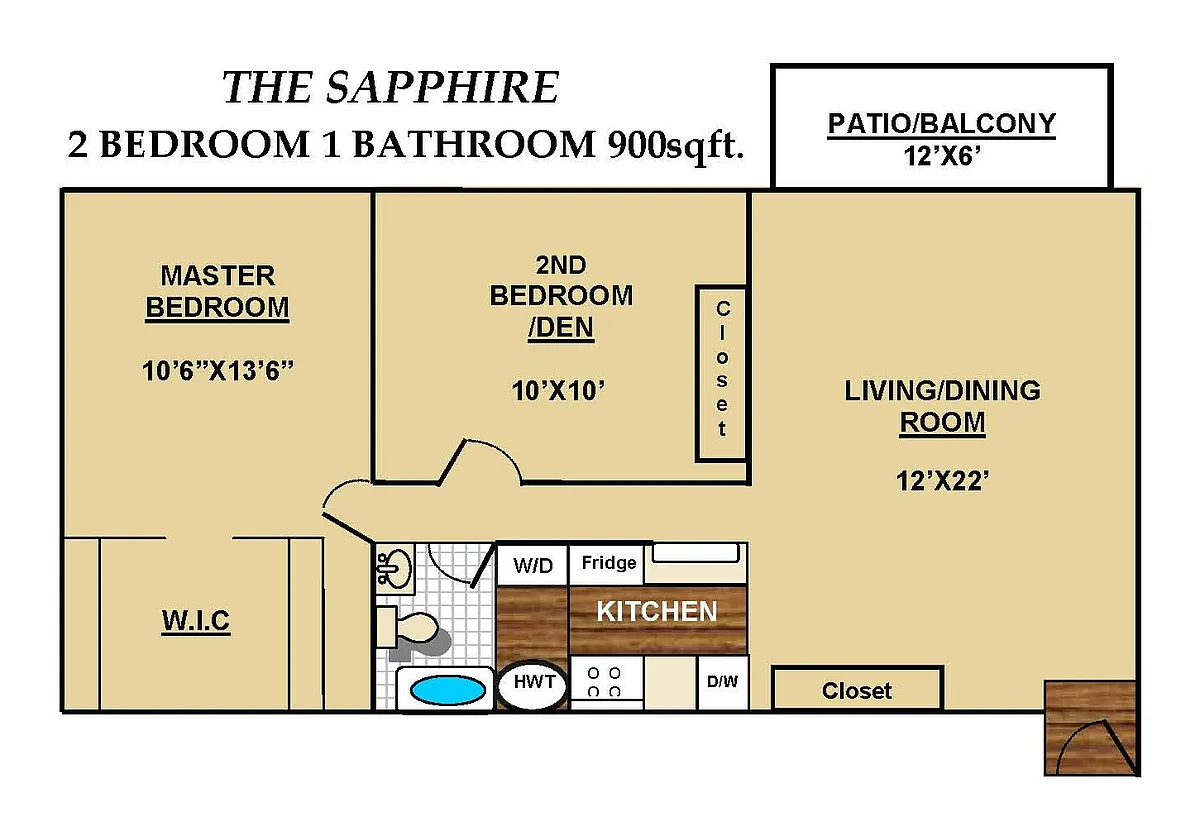 Floor plan Sapphire