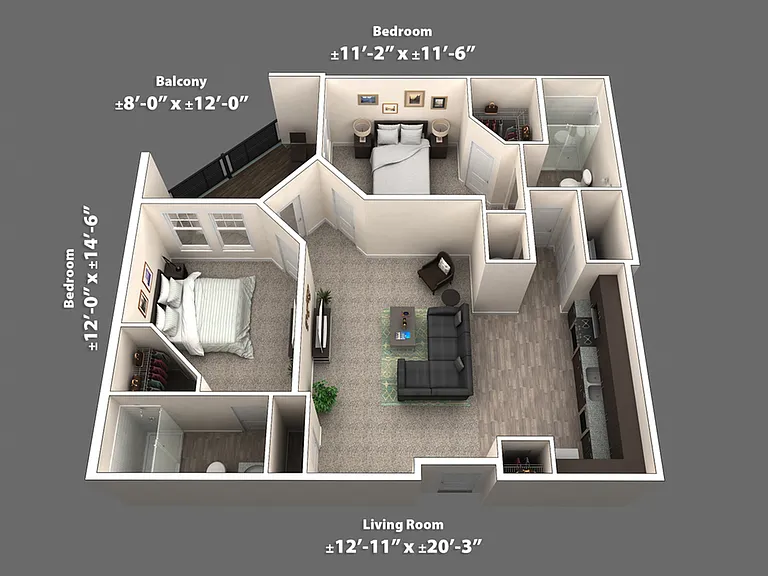 Flat 203 Dimensions Flat 203 Dimensions
