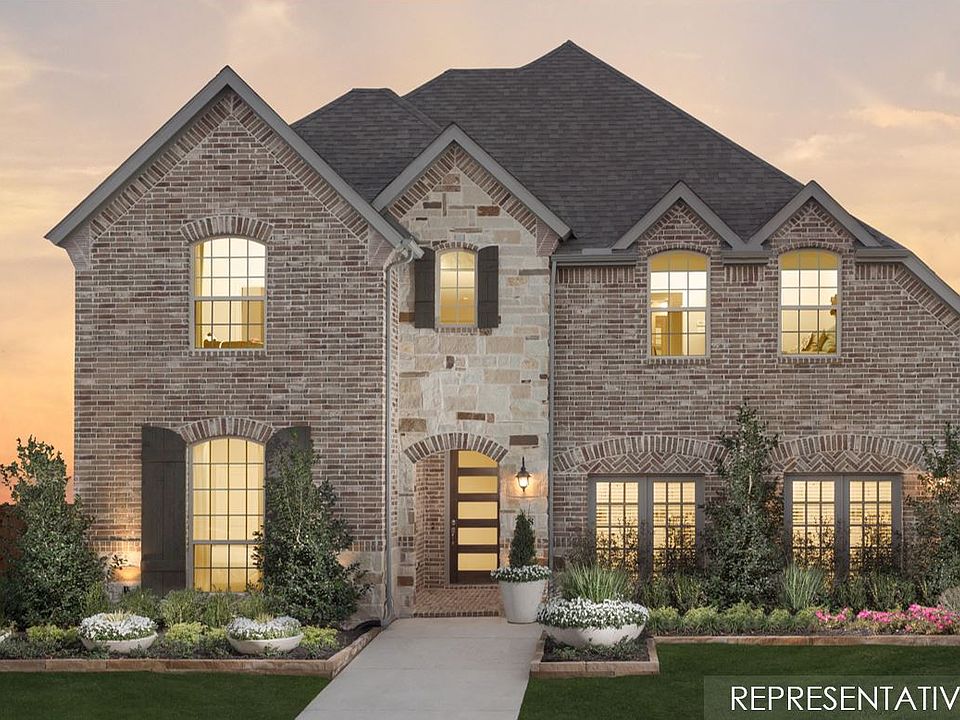 Plan 1195 Elevation C with Stone - Representative Photo