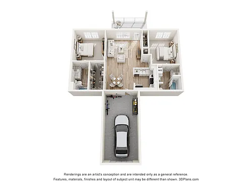 Floor plan Oliver-2x2
