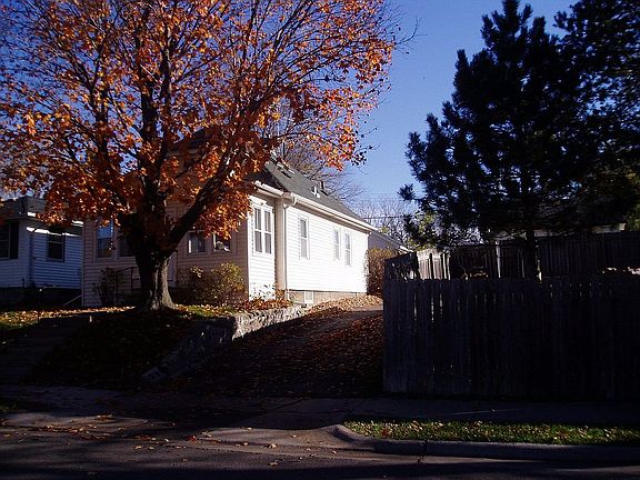 Front (west facing) and south side