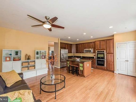 Open space living at its best with kitchen space which flows neatly into the family room.