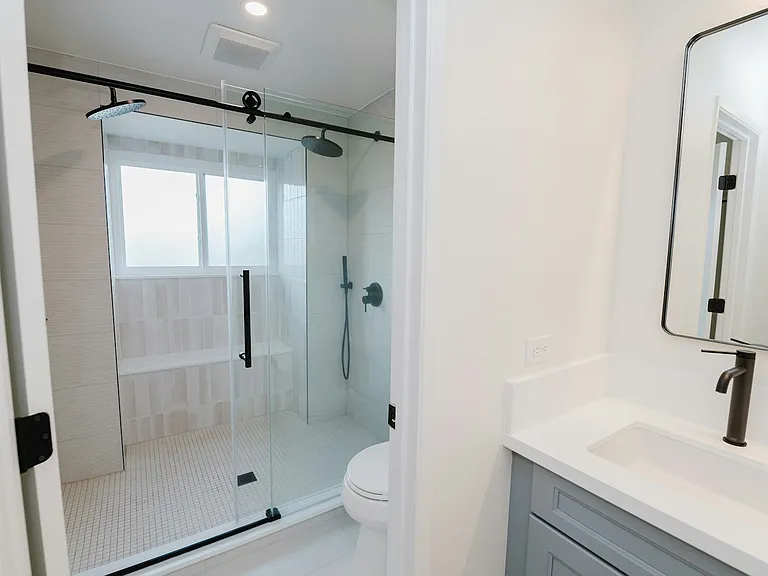 master bath with double shower