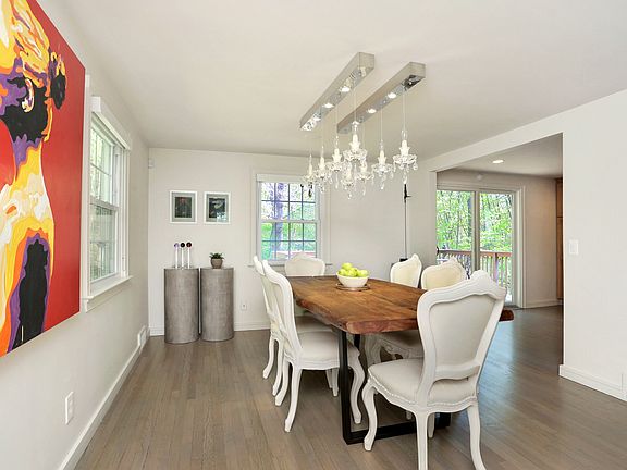 Dining room opens to kitchen