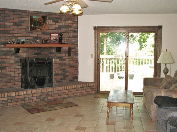 Family room with fireplace