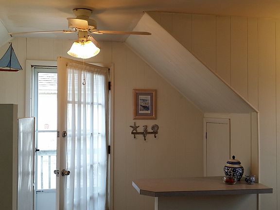 The dining counter seats two.