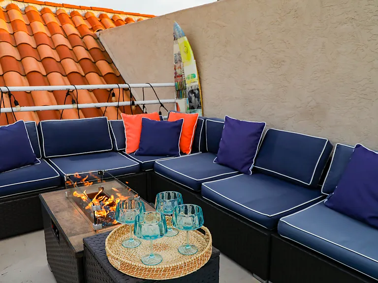 Outdoor Sofa on the Private Rooftop