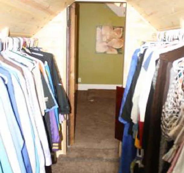 Walk in Closet in primary bedroom