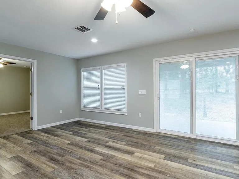 Luxury vinyl and open layout