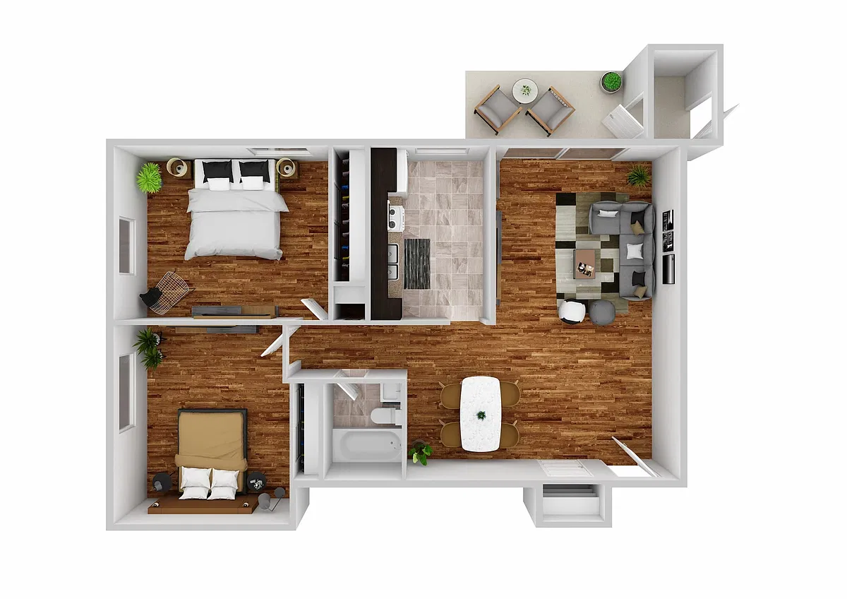 Floor plan 2 Bedroom Executive