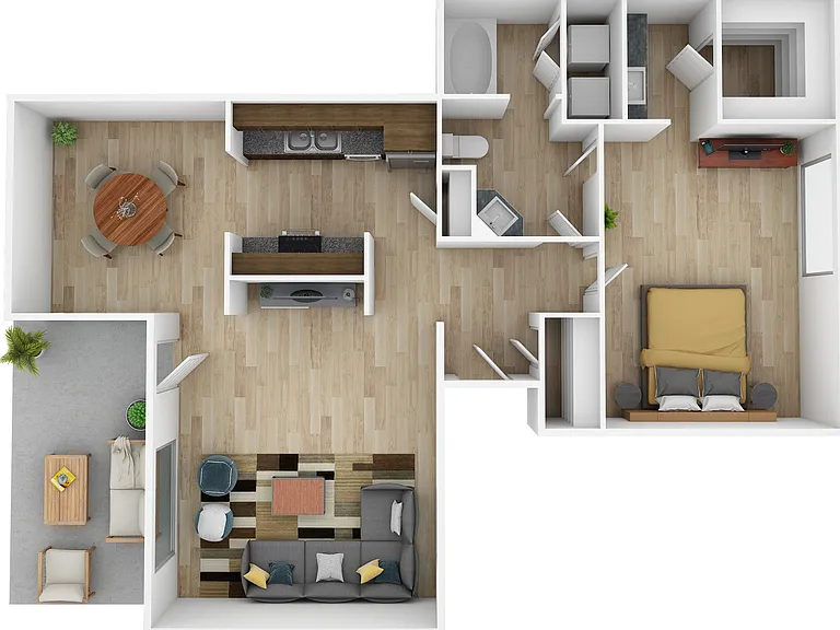1 Bedroom | 1 Bath | 809 SF 1 Bedroom | 1 Bath | 809 SF