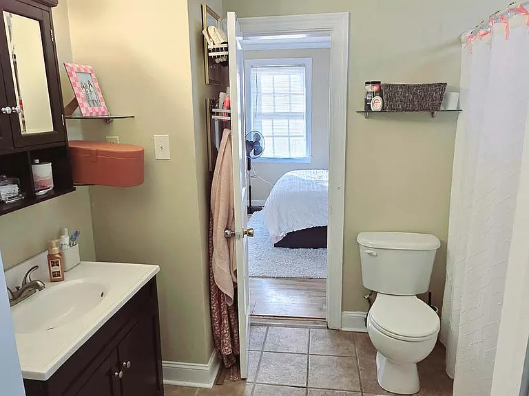 Bathroom between living and bedroom 2