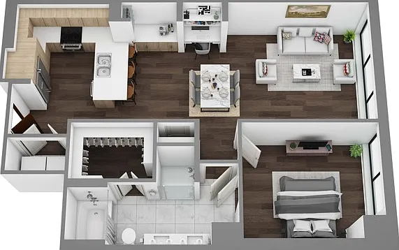 Floor Plan K - 3D Floor Plan K - 3D