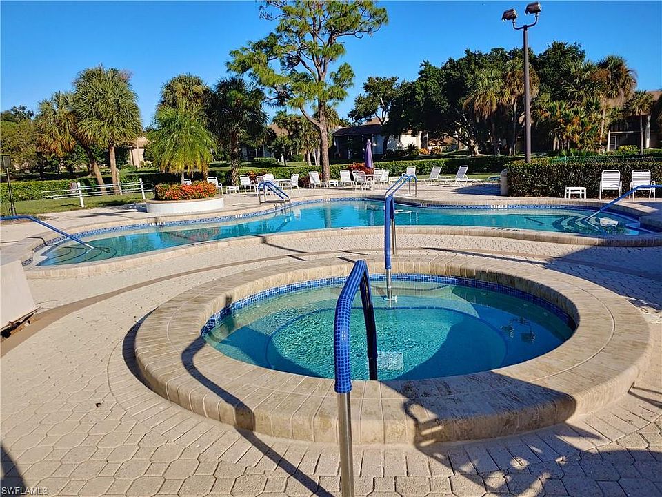 Quiet relaxing salt water pool area.