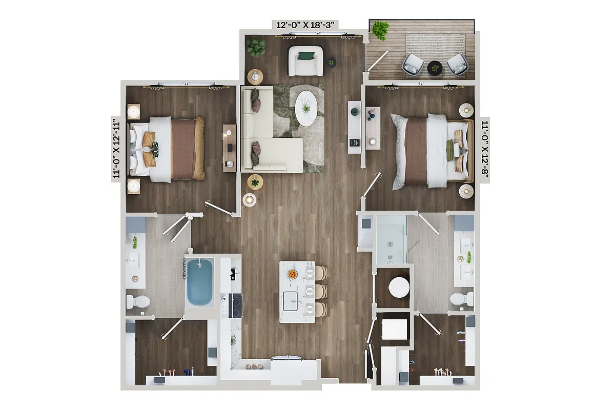 Floor plan B11B