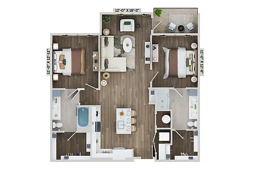 Floor plan B11B