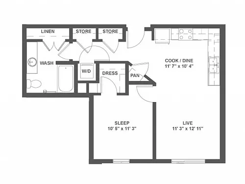 Floor plan A3a