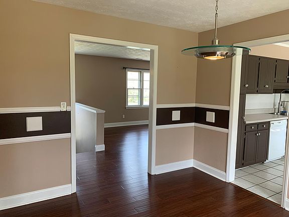 Dining Room looking into family room and kitchen