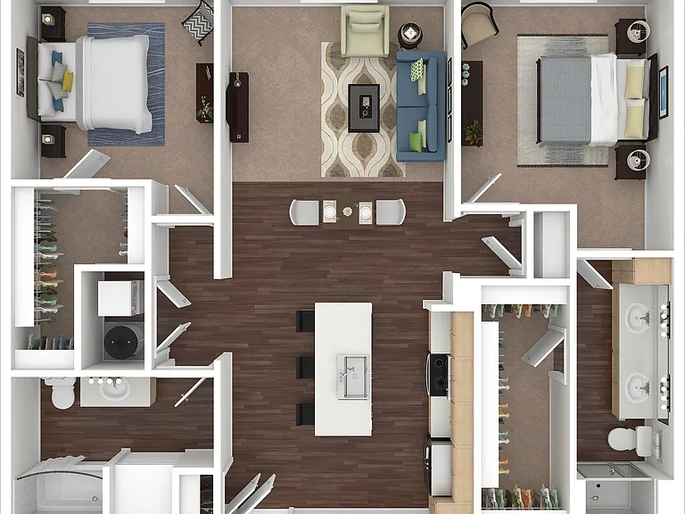 B2 3D Floor Plan B2 3D Floor Plan