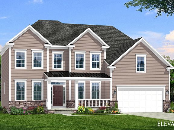 Exterior Rendering of Castlerock II Elevation 13 at Brunswick Crossing in Frederick County, Maryland