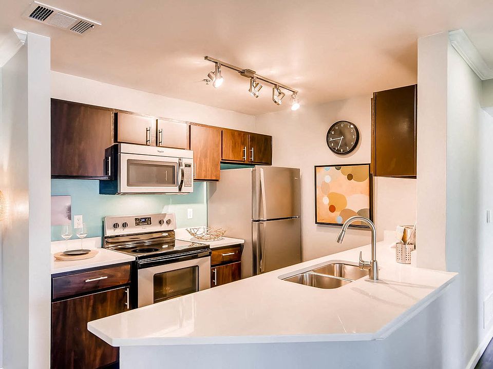 A Standard Kitchen at Eagles Landing at Church Ranch Apartments