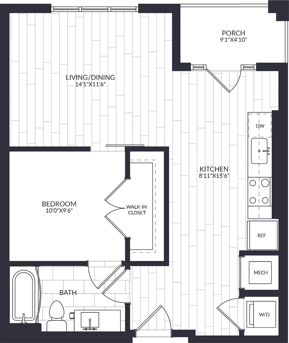 Floor plan A1-15-LW