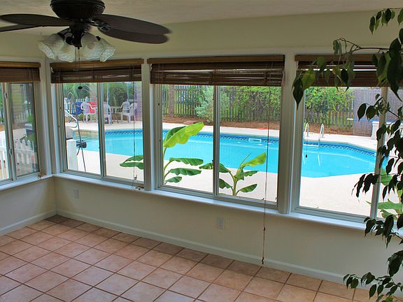 Glass-enclosed Florida room