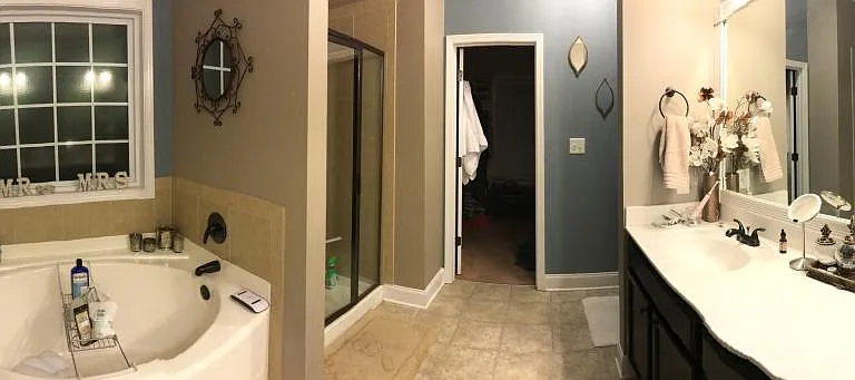Master Bath and enter to walk in closet