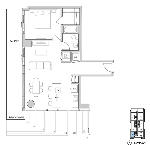 Floor plan A18