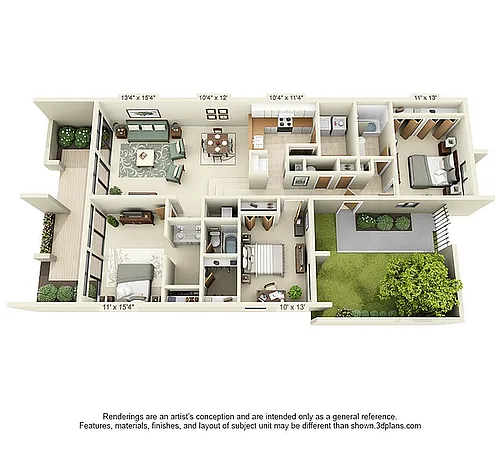 Floor plan 3a Luxe