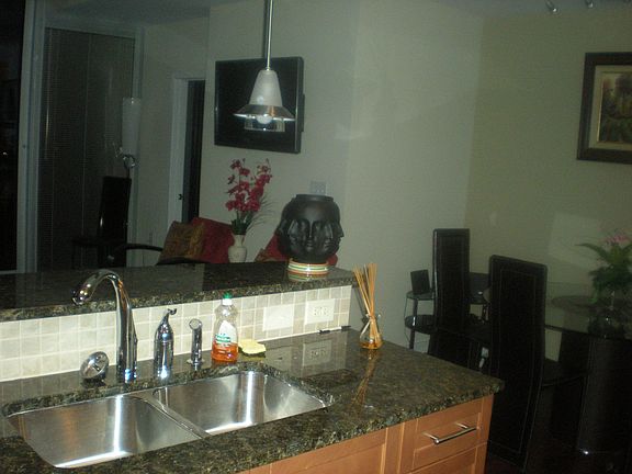 View from Kitchen to dining table