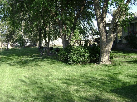 Large fenced front yard