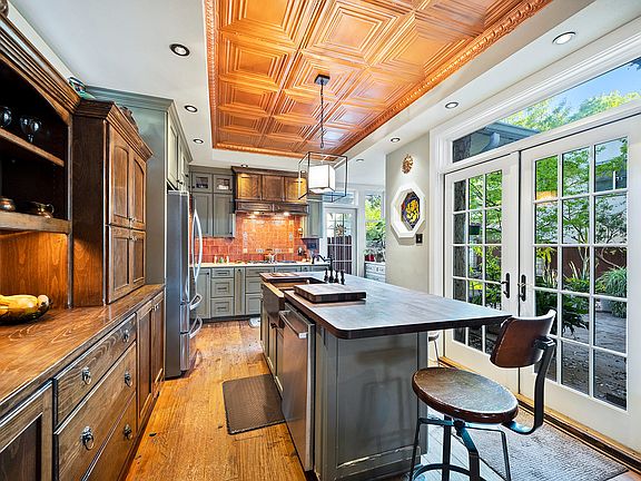 Chef's kitchen with beautiful island