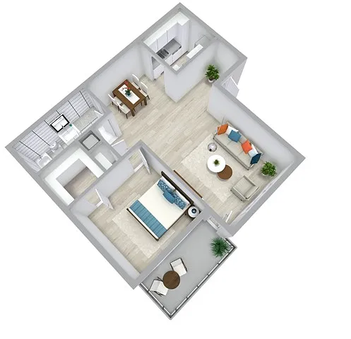 Floor plan 1X1 - A2 R